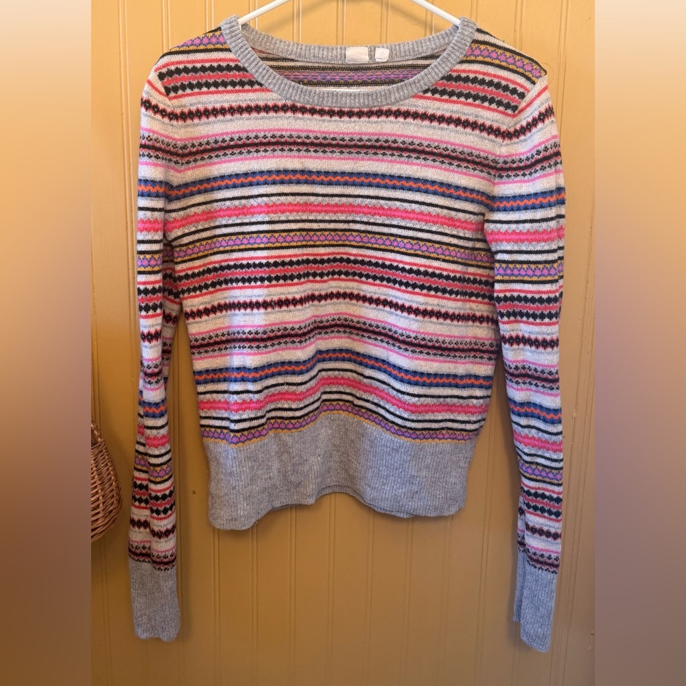 Vintage GAP Multicolor Striped Crew Neck Sweater